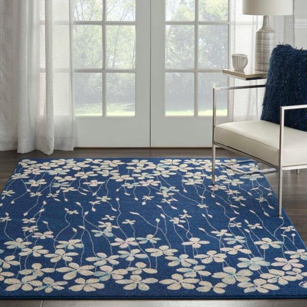 Nourison TRANQUIL TRA04 NAVY AREA RUG
