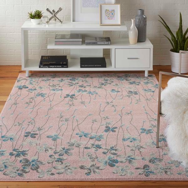 Nourison TRANQUIL TRA04 PINK AREA RUG