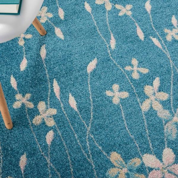 Nourison TRANQUIL TRA04 TURQUOISE AREA RUG