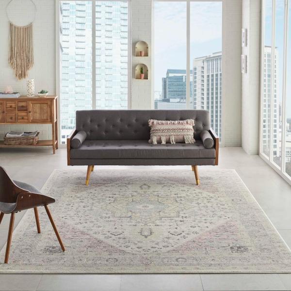 Nourison TRANQUIL TRA06 IVORY/PINK AREA RUG