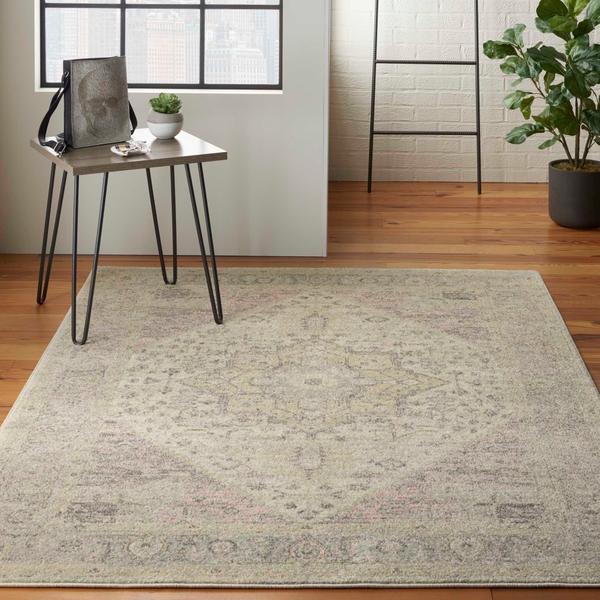 Nourison TRANQUIL TRA06 IVORY/PINK AREA RUG