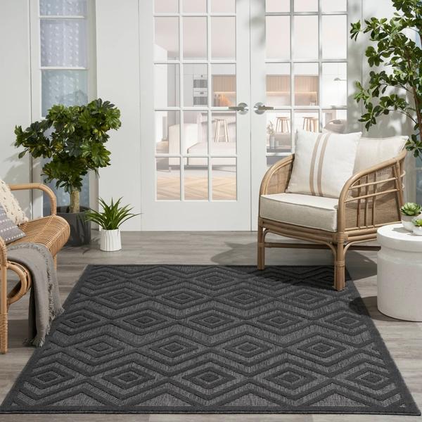 Nourison Nourison Versatile NRV01 Charcoal/Black Rug
