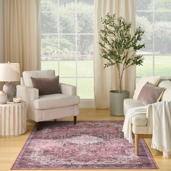 Nourison Nourison Washables Red Indoor Only Persian Rug NWB15