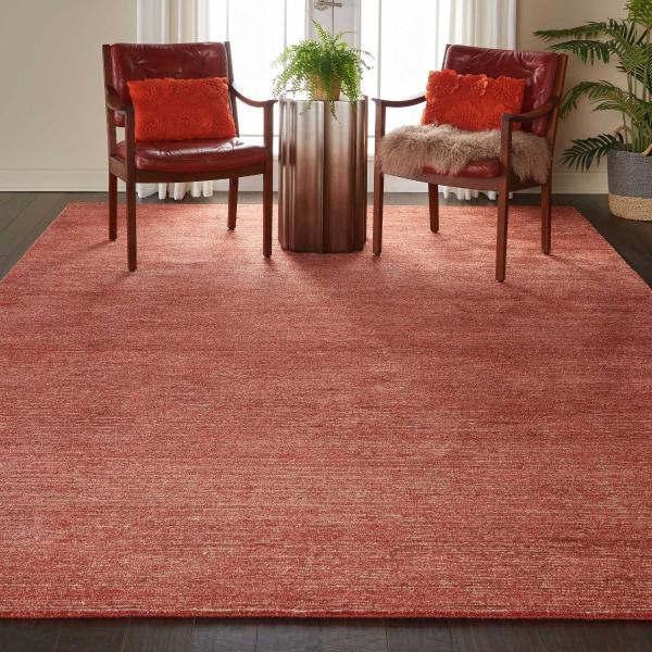 nourison WESTON WES01 BRICK AREA RUG