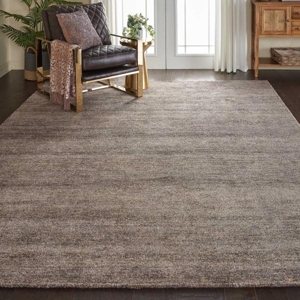 nourison WESTON WES01 CHARCOAL AREA RUG