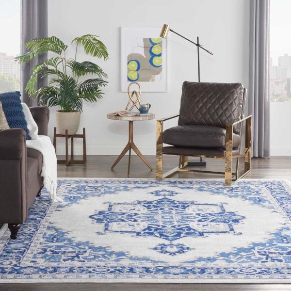 Nourison WHIMSICLE WHS03 IVORY BLUE AREA RUG