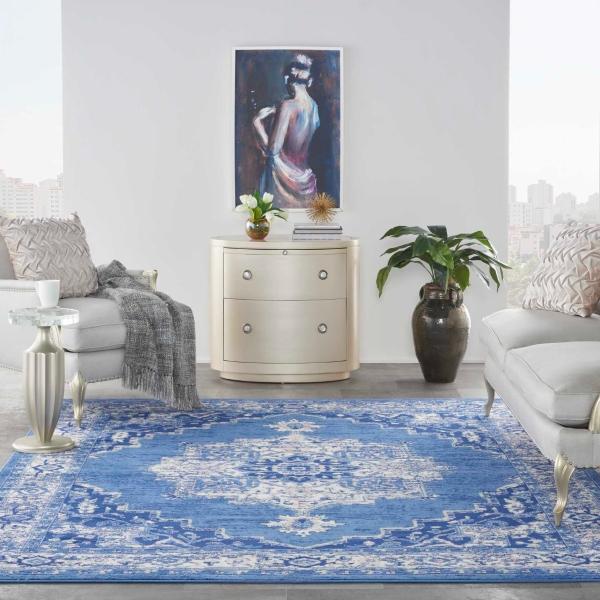 Nourison WHIMSICLE WHS03 NAVY AREA RUG