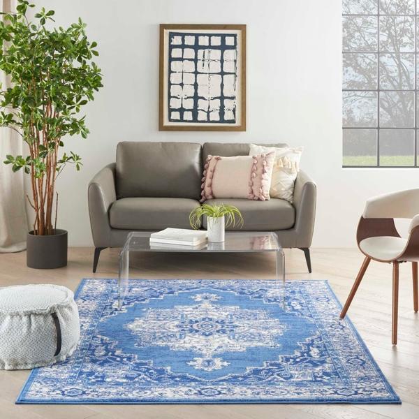 Nourison WHIMSICLE WHS03 NAVY AREA RUG