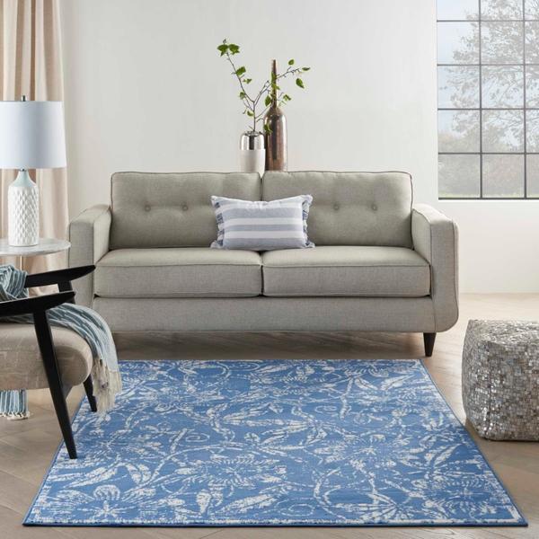 Nourison WHIMSICLE WHS05 BLUE AREA RUG