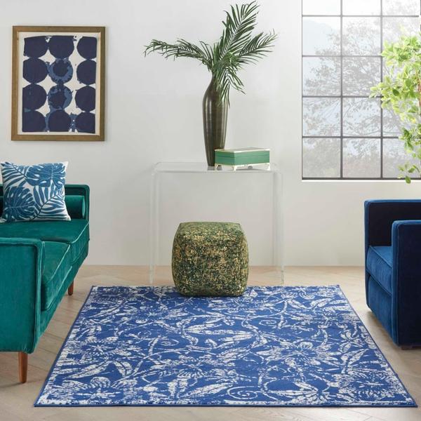 Nourison WHIMSICLE WHS05 NAVY AREA RUG