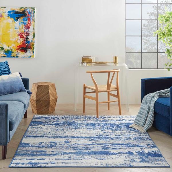 Nourison WHIMSICLE WHS06 IVORY NAVY AREA RUG