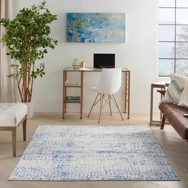 Nourison WHIMSICLE WHS07 GREY BLUE AREA RUG