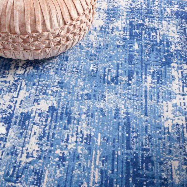 Nourison WHIMSICLE WHS08 BLUE IVORY AREA RUG