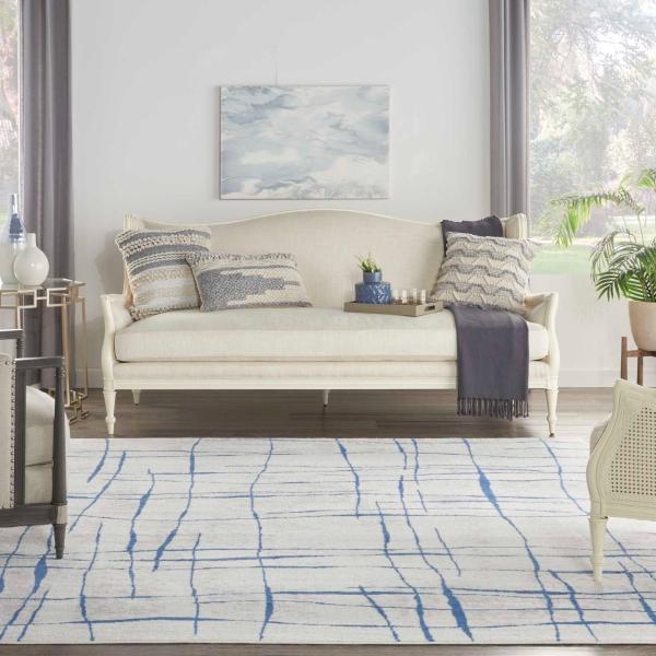 Nourison WHIMSICLE WHS09 IVORY BLUE AREA RUG