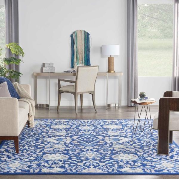Nourison WHIMSICLE WHS10 NAVY MULTICOLOR AREA RUG