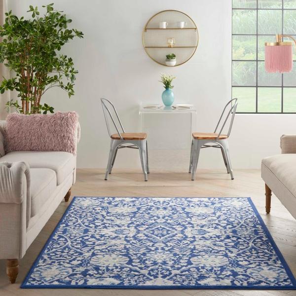 Nourison WHIMSICLE WHS10 NAVY MULTICOLOR AREA RUG