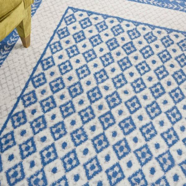 Nourison WHIMSICLE WHS13 IVORY BLUE AREA RUG