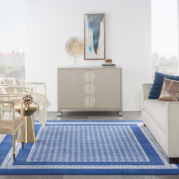 Nourison WHIMSICLE WHS13 NAVY AREA RUG