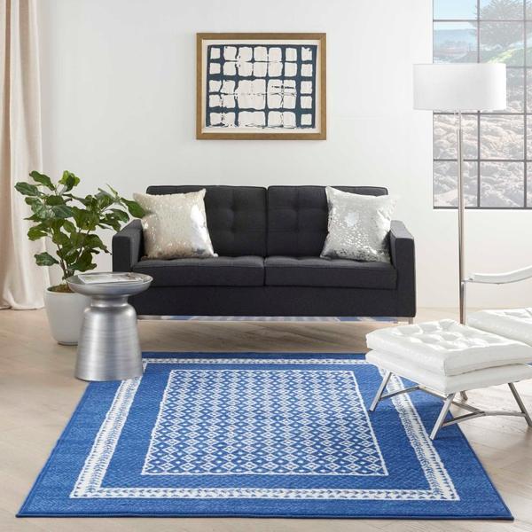 Nourison WHIMSICLE WHS13 NAVY AREA RUG