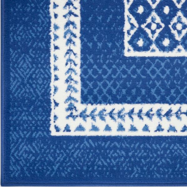 nourison WHIMSICLE WHS13 NAVY AREA RUG