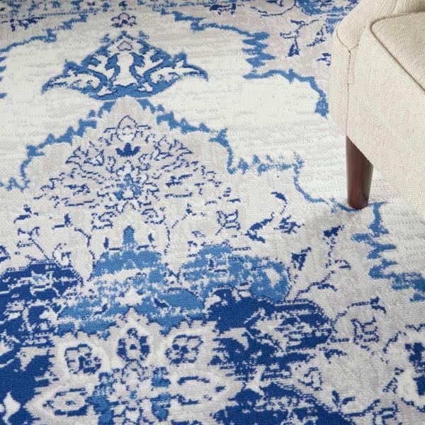 Nourison WHIMSICLE WHS14 IVORY BLUE AREA RUG