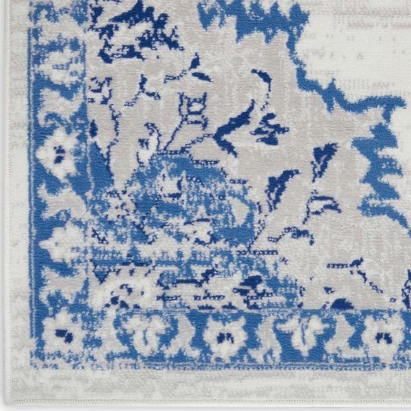 nourison WHIMSICLE WHS14 IVORY BLUE AREA RUG