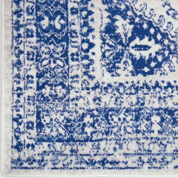 nourison WHIMSICLE WHS15 IVORY NAVY AREA RUG