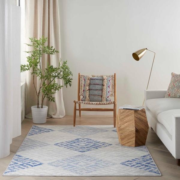 Nourison WHIMSICLE WHS18 GREY BLUE AREA RUG