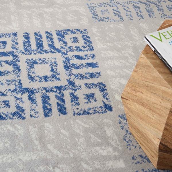 Nourison WHIMSICLE WHS18 GREY BLUE AREA RUG