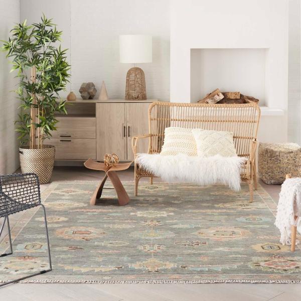 Nourison ODESSA ODS02 DARK GREY MULTICOLOR AREA RUG