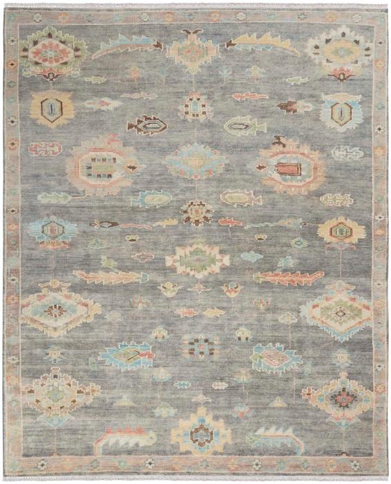 Nourison ODESSA ODS02 DARK GREY MULTICOLOR AREA RUG