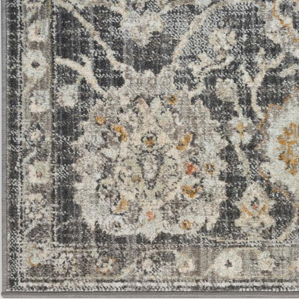 nourison Oushak Home Charcoal Indoor only Persian Rug OUS01 Home