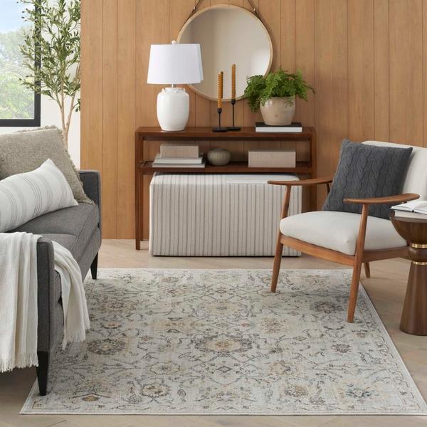 Nourison Oushak Home Grey Indoor Only Persian Rug OUS01 Home