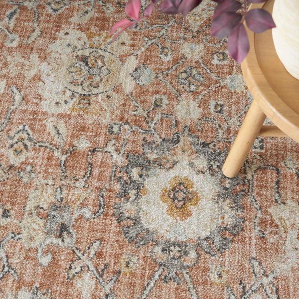 Nourison Oushak Home Rust Indoor Only Persian Rug OUS01 Home