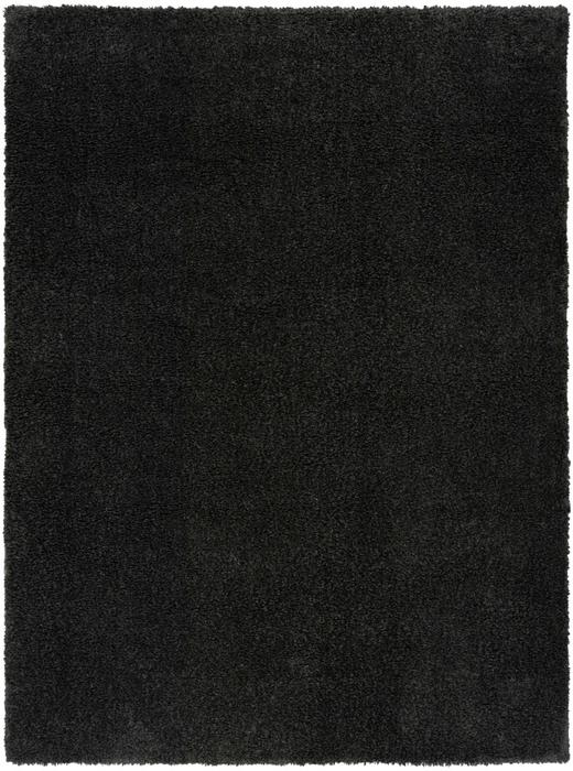 Nourison Pacific Shag Black Indoor Only Solid Rug PCS01