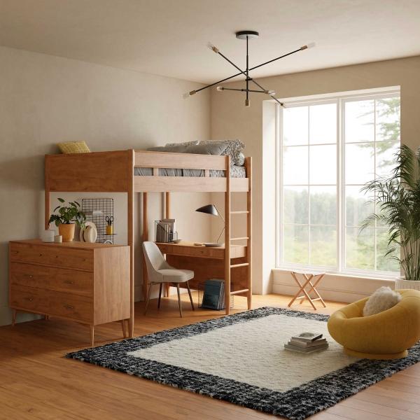 nourison Pacific Shag Ivory Black Indoor only Solid Rug PCS02