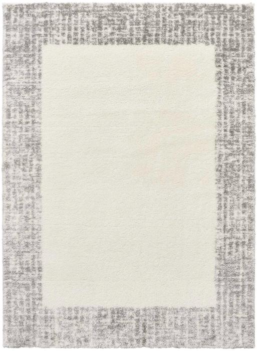 Nourison Pacific Shag Ivory Grey Indoor Only Solid Rug PCS02