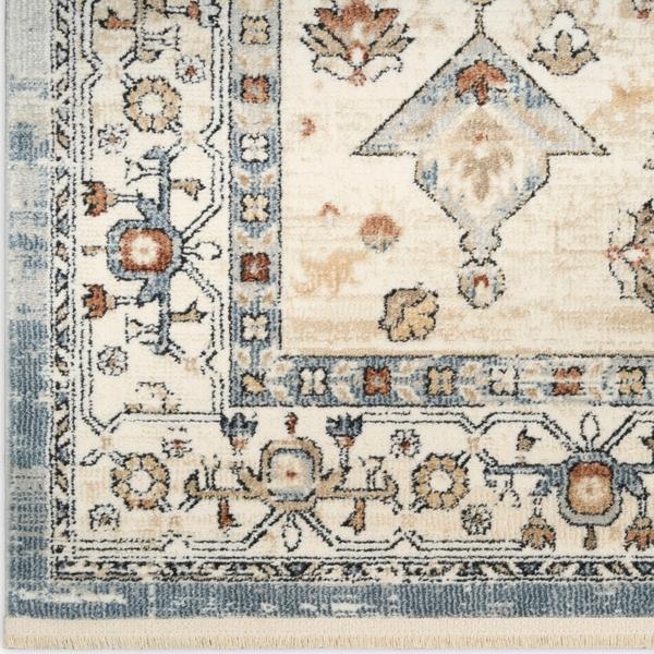 nourison Pardis Blue Taupe Indoor only Persian Rug PRD02