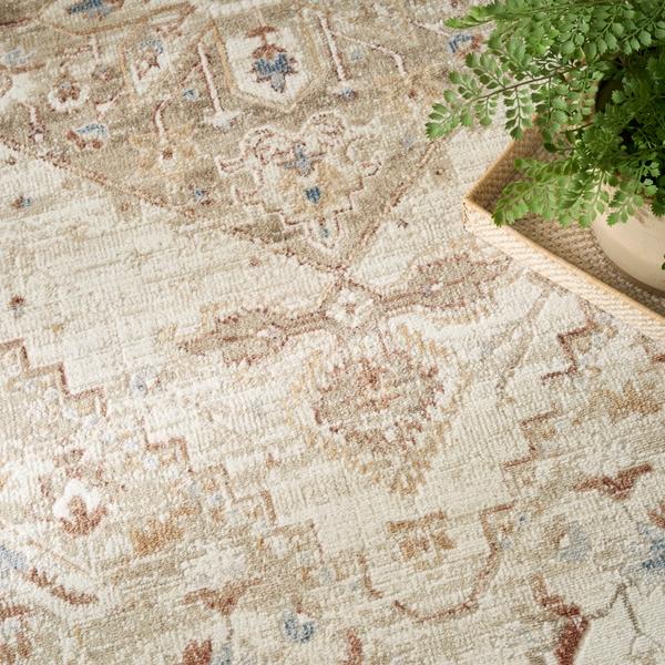 Nourison Pardis Ivory Taupe Indoor Only Persian Rug PRD02