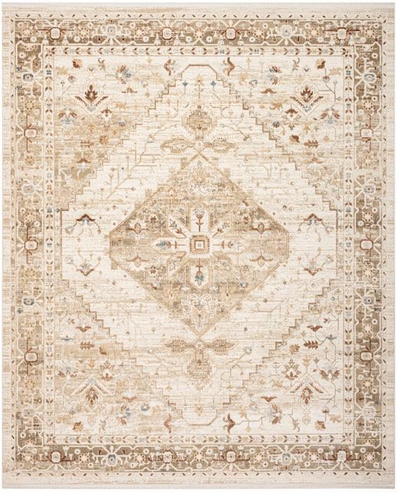 Nourison Pardis Ivory Taupe Indoor Only Persian Rug PRD02