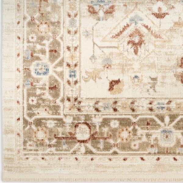 nourison Pardis Ivory Taupe Indoor only Persian Rug PRD02
