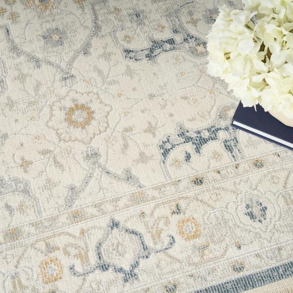 Nourison Pardis Light Blue Indoor Only Persian Rug PRD03