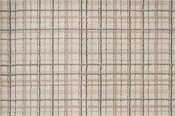 Nourison PERSPECTIVES PLAID PLDPR IVORY BEIGE BROADLOOM CARPET