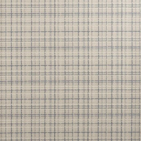Nourison PERSPECTIVES PLAID PLDPR IVORY BLUE BROADLOOM CARPET