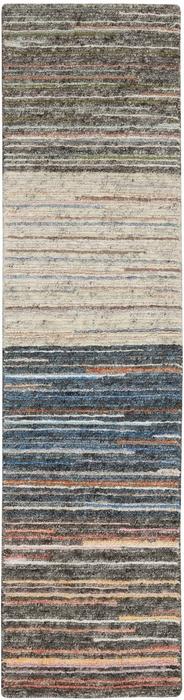 Nourison Plateau PAE01 Bkt Grey Green Ivory Blue Grey Flame