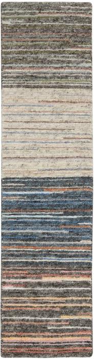 nourison Plateau PAE01 Bkt Grey Green Ivory Blue Grey Flame