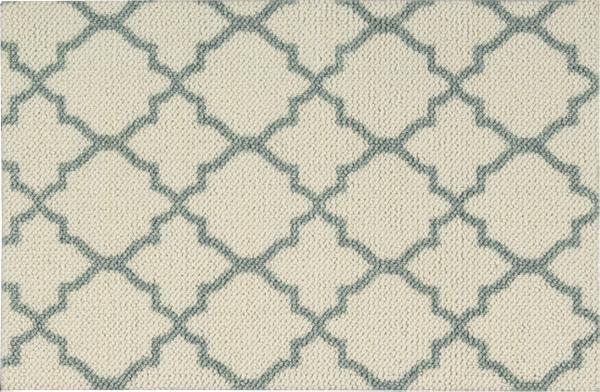 Nourison POINT PLEASANT LATTICE LATTI IVORY/DENIM BROADLOOM CARPET