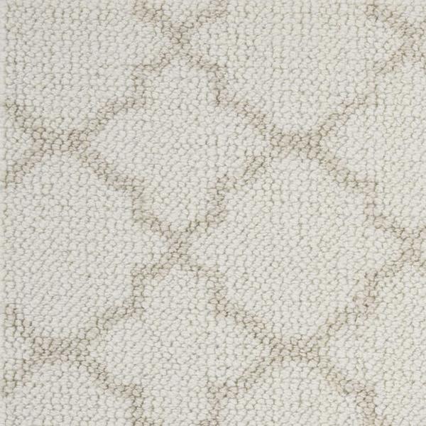 nourison POINT PLEASANT LATTICE LATTI IVORY/DOVE BROADLOOM CARPET