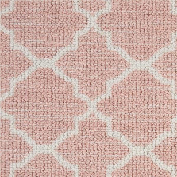 nourison POINT PLEASANT LATTICE LATTI PRINCESS PINK BROADLOOM CARPET