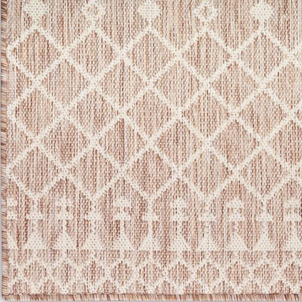 Nourison Positano Beige Indoo/Outdoor Moroccan Rug POS02 Home